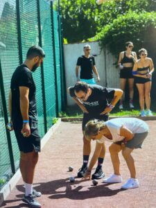 Les Pavillons d'Aymar à Saint-Roamin-la-Motte, activité pétanque